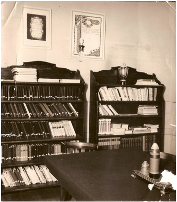 Fotografía Vieja de Biblioteca